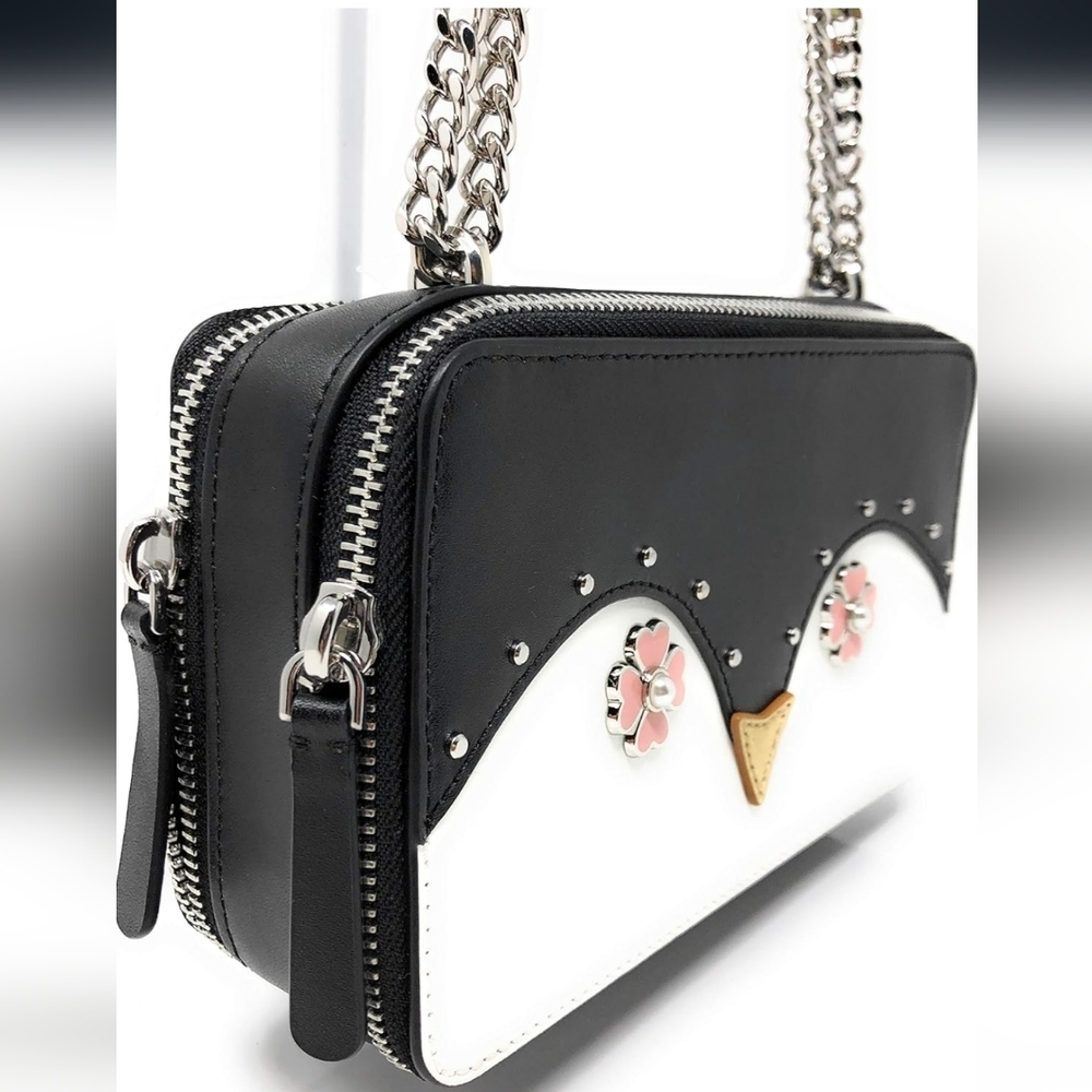 ❤️ Relisted Kate Spade Frosty Penguin Chain Strap Purse - Picture 6 of 15